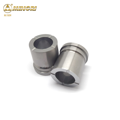 ปั๊มหลุดศูนย์กลาง ป้องกันความต้านทานสูง Tungsten Carbide Bushing Carbide Shaft Sleeve